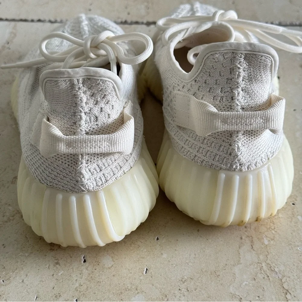 YZY White Sneakers, Size 9US, Authentic